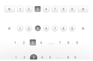 Stylish Pagination PSD