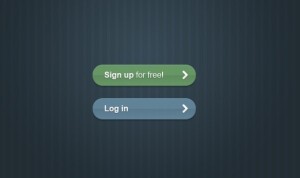 Transparent Sign Up and Login Buttons