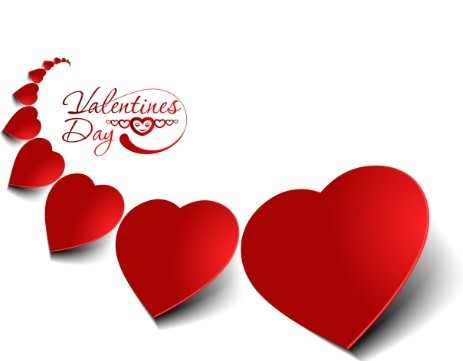 Valentine's Day Paper-cut Design Vector 01