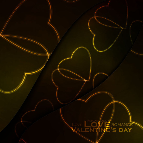 Valentine's Day Romantic Background Vector