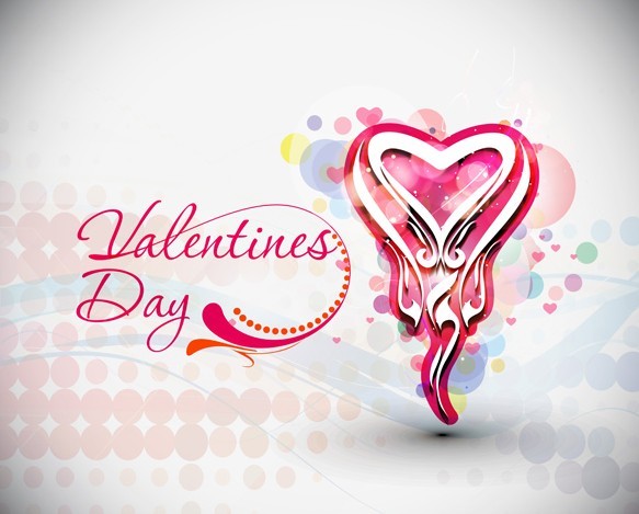 Valentine's Day Vector Poster Background 01