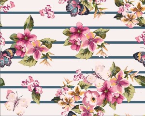 Vintage Watercolor Flowers Vector 02
