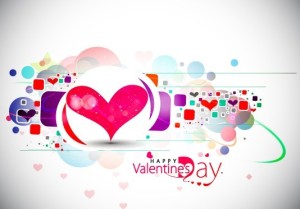 Warm Valentine's Day Greeting Card Vector 05