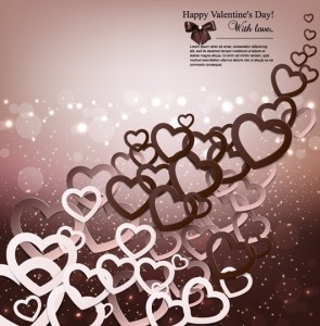 Warm Valentine's Day Greeting Card Vector 06