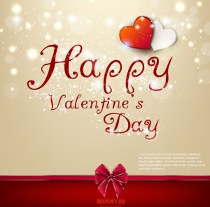 Warm Valentine's Day Greeting Card Vector 08