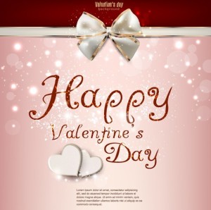 Warm Valentine's Day Greeting Card Vector 09