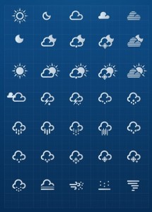 Weather Icons Vector Material