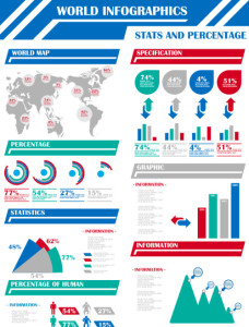 World Map Vector Infographic