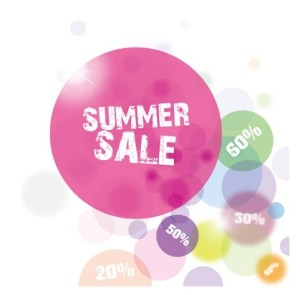 Fresh Summer Sale Bubbles Background