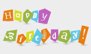 Happy Birthday Paper-cut Clip Art