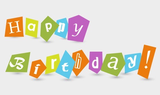 Happy Birthday Paper-cut Clip Art