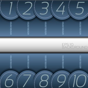Number Template Banners Vector 04