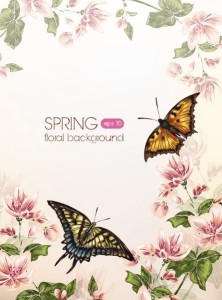 Spring 2013 Floral Background Vector 01