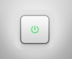 Glowing Power Switch Button PSD