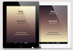 iPad Retina Mockup PSD