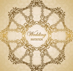 Wedding Invitation Patterns Vector 03