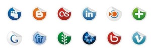 Neat and Clearn Social Media Label Icons Set 02