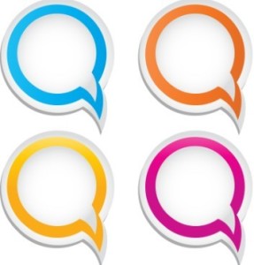 Colorful Speech Bubbles Vector 01