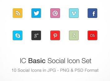 IC Basic Social Media Icons