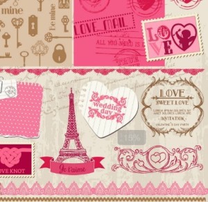 Set of Valentine's Day Elements 02