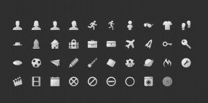 Stylish White Vector Web Icons