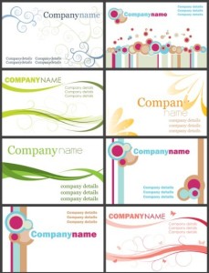 Simple and Elegant Business Card Templates Vector