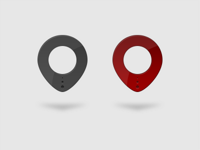 Dark and Red Pins PSD