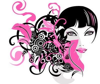 Fashion Pattern Girl Vector Illustration 40