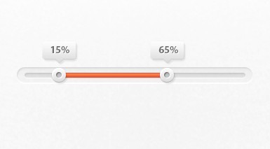 Clean Range Slider Design PSD