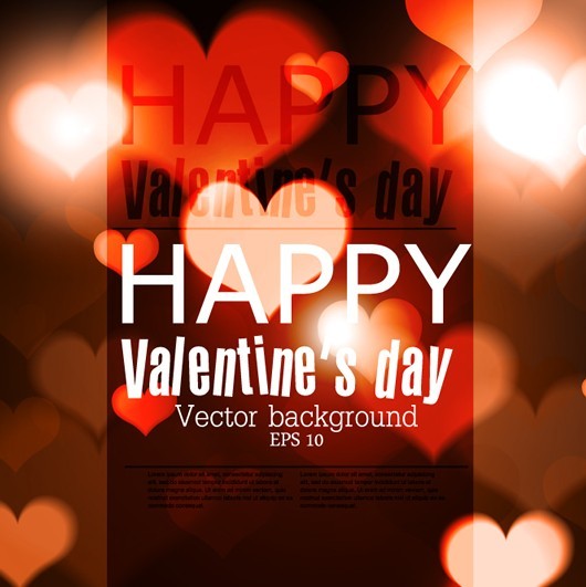 Elegant Happy Valentine's Day Background Vector 03