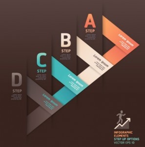 Step Up Options For For Infographic Vector