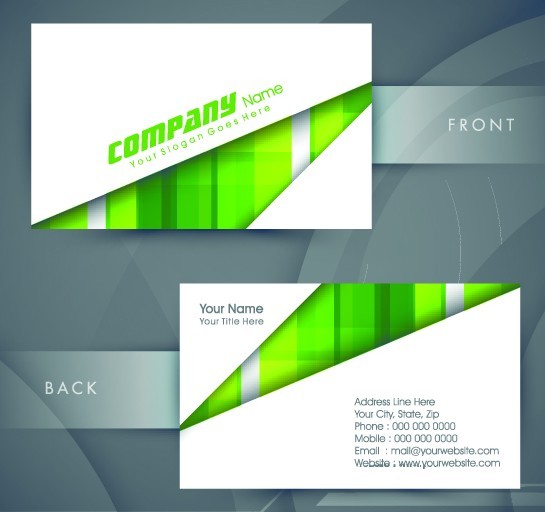 HI-Tech Concept Bussiness Card Template Vector 01