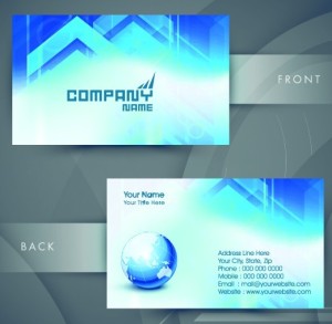 HI-Tech Concept Bussiness Card Template Vector 03