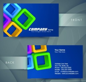 HI-Tech Concept Bussiness Card Template Vector 05