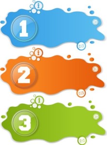 Set Of Numeric Web Menus Vector 02