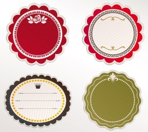 Set Of Vintage Vector Labels 01