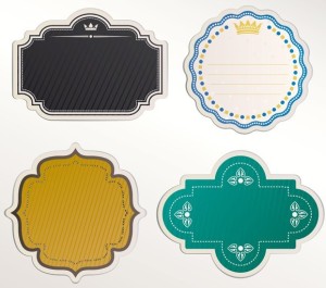 Set Of Vintage Vector Labels 02