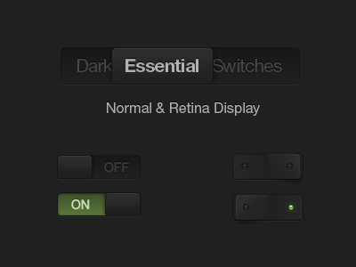 Dark Essential Switches