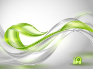 Green ECO Concept Abstract Wave Background Vector