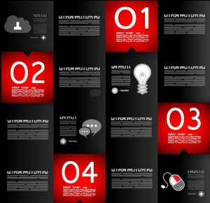 Vector Information Analysis Template For Infographic 03