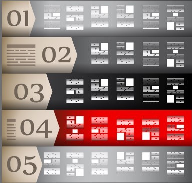 Vector Information Analysis Template For Infographic 05