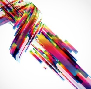 Colorful HI-Tech Abstract Background Vector 01