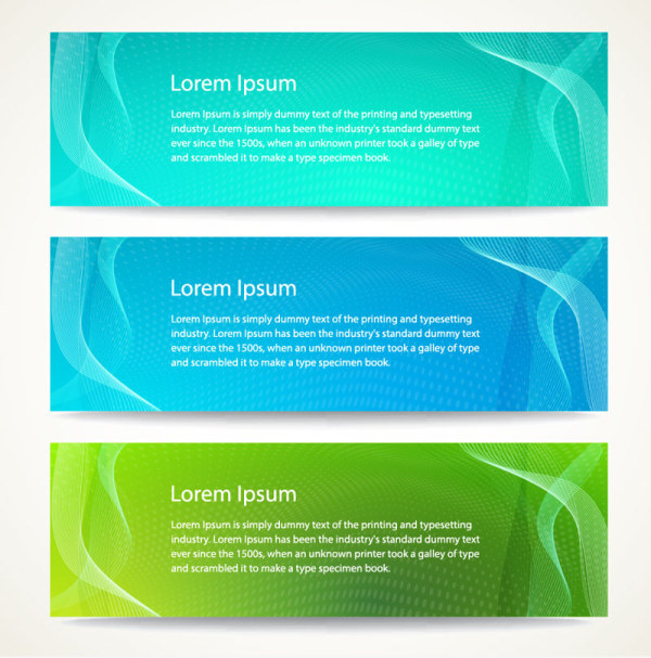 Set Of Vector Colorful Banners with Abstract Background 03