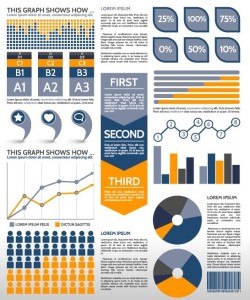 Vector Blue Infographic Template For Displaying Data