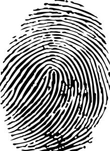 Black adn White Fingerprint Vector 01