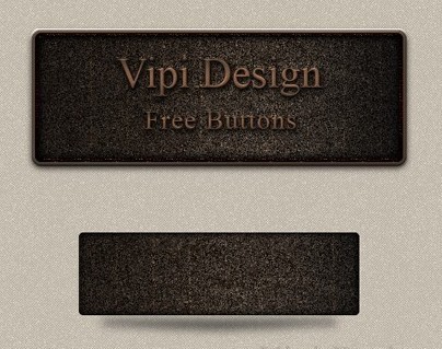 Brown Web Button PSD