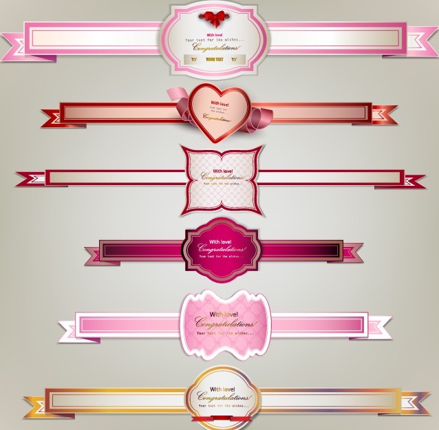 Premium Quality Vector Labels and Ribbons