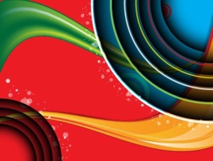 Three-dimensional & Colorful Abstract Background Vector 03