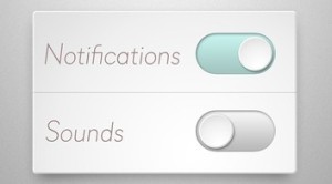 Clean Toggle Sliders PSD