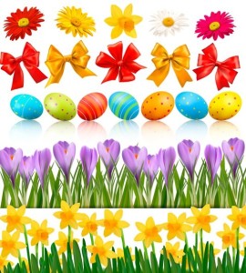 Happy Easter Design Elements Vector 01